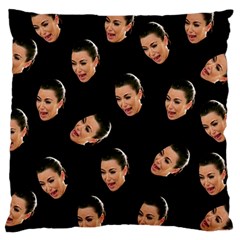 Crying Kim Kardashian Large Cushion Case (two Sides) by Valentinaart