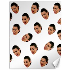 Crying Kim Kardashian Canvas 36  X 48   by Valentinaart