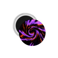 Swirl Black Purple Orange 1 75  Magnets by BrightVibesDesign