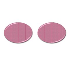 Mod Twist Stripes Red And White Cufflinks (oval) by BrightVibesDesign