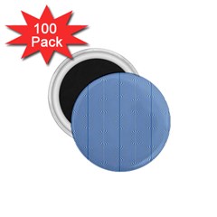 Mod Twist Stripes Blue And White 1 75  Magnets (100 Pack)  by BrightVibesDesign