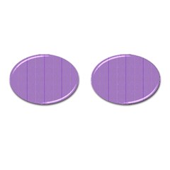 Mod Twist Stripes Purple And White Cufflinks (oval) by BrightVibesDesign