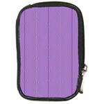 Mod Twist Stripes Purple And White Compact Camera Cases Front