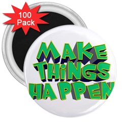 Act Do Text Make Tackle Implement 3  Magnets (100 Pack) by Sapixe