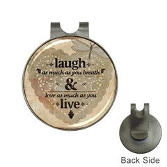 Motivational Calligraphy Grunge Hat Clips With Golf Markers by Sapixe