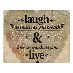Motivational Calligraphy Grunge Double Sided Flano Blanket (large)  by Sapixe
