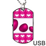 Love Celebration Easter Hearts Dog Tag USB Flash (One Side) Front