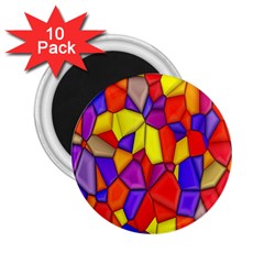 Mosaic Tiles Pattern Texture 2 25  Magnets (10 Pack)  by Sapixe