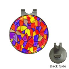 Mosaic Tiles Pattern Texture Hat Clips With Golf Markers by Sapixe
