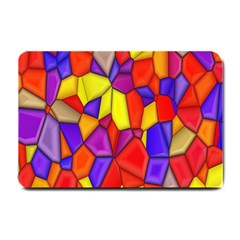 Mosaic Tiles Pattern Texture Small Doormat  by Sapixe