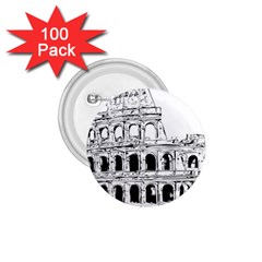 Line Art Architecture 1 75  Buttons (100 Pack)  by Sapixe