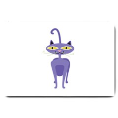 Cat Clipart Animal Cartoon Pet Large Doormat  by Sapixe