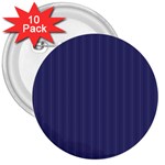 Subtle Textures USA Flag Blue Mattress Ticking Pattern 3  Buttons (10 pack)  Front
