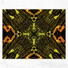 Abstract Glow Kaleidoscopic Light Rectangular Jigsaw Puzzl by Sapixe