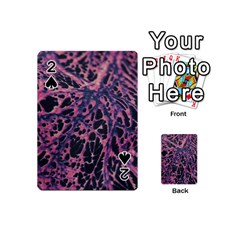 Fabric Textile Texture Macro Photo Playing Cards 54 (mini)  by Sapixe