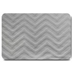 White Fabric Pattern Textile Large Doormat  30 x20  Door Mat