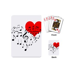 Singing Heart Playing Cards (mini)  by FunnyCow