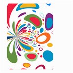 Light Circle Background Points Large Garden Flag (Two Sides) Front