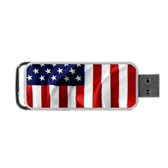 American Usa Flag Vertical Portable Usb Flash (two Sides) by FunnyCow