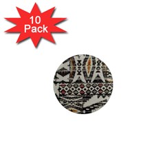 Fabric Textile Abstract Pattern 1  Mini Magnet (10 Pack)  by Nexatart