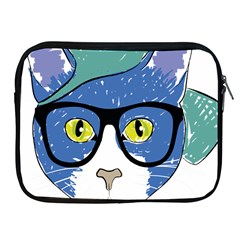 Drawing Cat Pet Feline Pencil Apple Ipad 2/3/4 Zipper Cases by Sapixe
