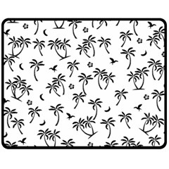 Tropical Pattern Fleece Blanket (medium)  by Valentinaart