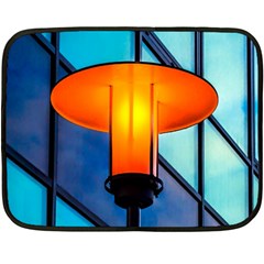 Orange Light Double Sided Fleece Blanket (mini)  by FunnyCow