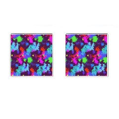 Paint Spots Texture                                         Cufflinks (square) by LalyLauraFLM