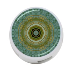 Modern Fantasy Rococo Flower And Lilies 4-port Usb Hub (one Side) by pepitasart