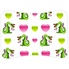 Dragons And Hearts Velour Seat Head Rest Cushion by IIPhotographyAndDesigns