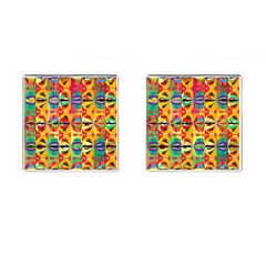 Colorful Shapes                                          Cufflinks (square) by LalyLauraFLM