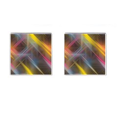 Fractals Stripes                                        Cufflinks (square) by LalyLauraFLM
