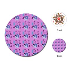 Punk Baby Pink Playing Cards (round)  by snowwhitegirl