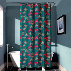 Teal Hats Shower Curtain 36  X 72  (stall)  by snowwhitegirl