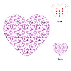 Violet Winter Hats Playing Cards (heart)  by snowwhitegirl
