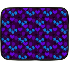 Night Cherries Double Sided Fleece Blanket (mini)  by snowwhitegirl