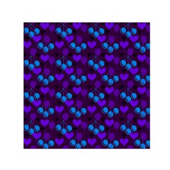 Night Cherries Small Satin Scarf (square) by snowwhitegirl