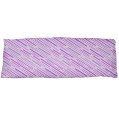 Silly Stripes Lilac Body Pillow Case (dakimakura) by snowwhitegirl