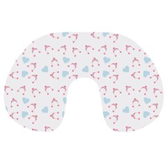 Pink Hats Travel Neck Pillows by snowwhitegirl