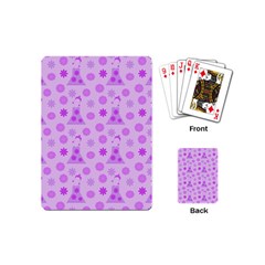 Purple Dress Playing Cards (mini)  by snowwhitegirl