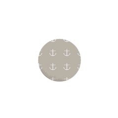 Lt Grey Anchors 1  Mini Buttons by snowwhitegirl