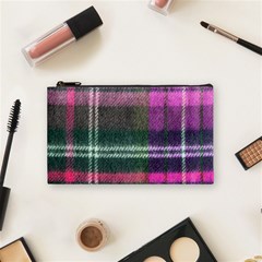 Pink Plaid Flannel Cosmetic Bag (small) by snowwhitegirl