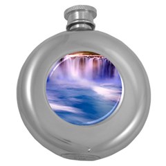 Waterfall Round Hip Flask (5 Oz) by snowwhitegirl