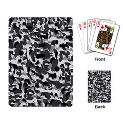 Grey Camo Playing Card by snowwhitegirl