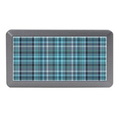 Teal Plaid Memory Card Reader (mini) by snowwhitegirl