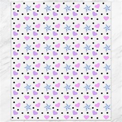 Hearts And Star Dot White Canvas 20  X 24   by snowwhitegirl