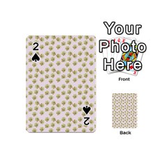 Antique Flowers Pink Playing Cards 54 (mini)  by snowwhitegirl