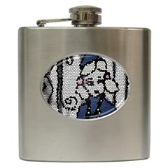 Pixie Girl Stained Glass Hip Flask (6 Oz) by snowwhitegirl
