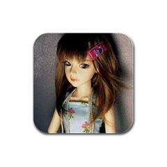 Mary Rubber Square Coaster (4 Pack)  by snowwhitegirl