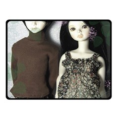 Dolls In The Grass Fleece Blanket (small) by snowwhitegirl